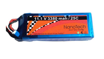 nanotech 11.1V-3380mah 25C